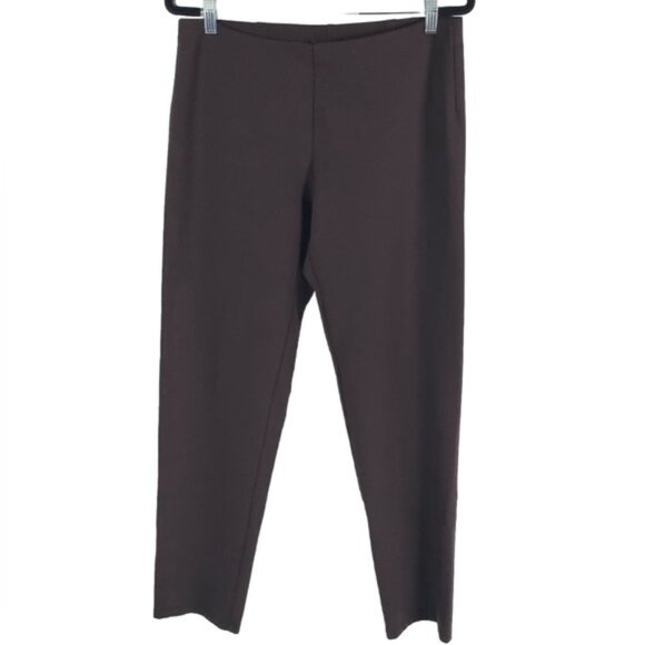 EILEEN FISHER Imported Fabric Pull‎ on Leggings Pants RAYON/NYLON/SPANDEX MEDIUM - Picture 1 of 10